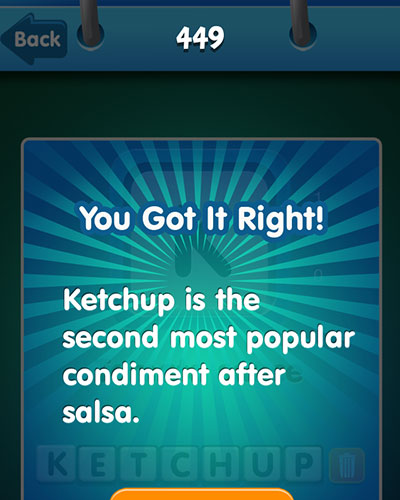  ketchup 